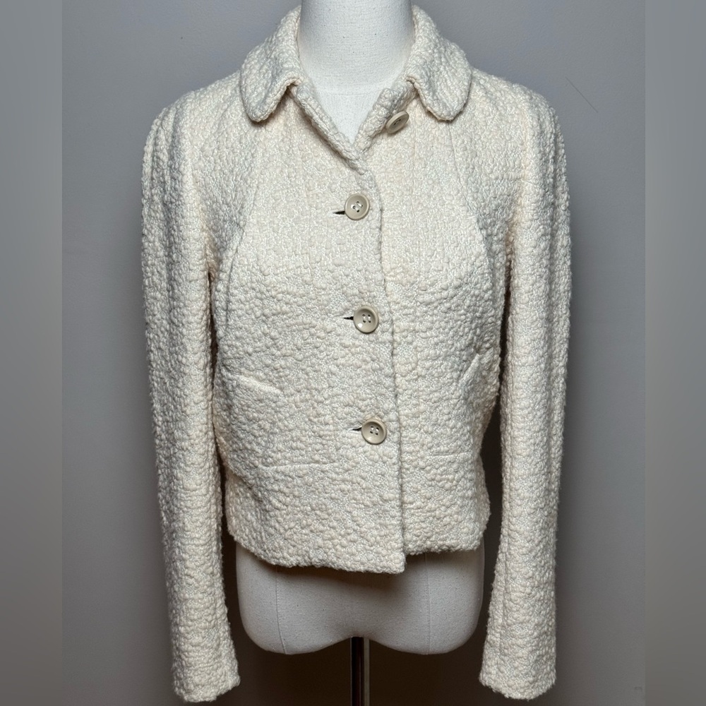 Chloé Women’s Textured Wool Jacket Size FR 36